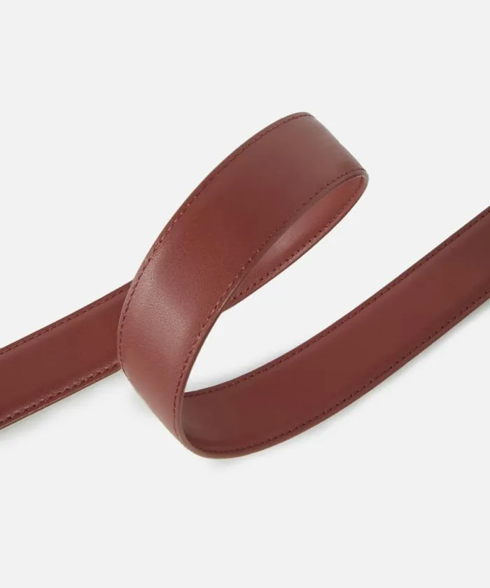 Women Belts Pinko Belt With Leathercovered Buckle 3 Cm Red Ochreantiquegold