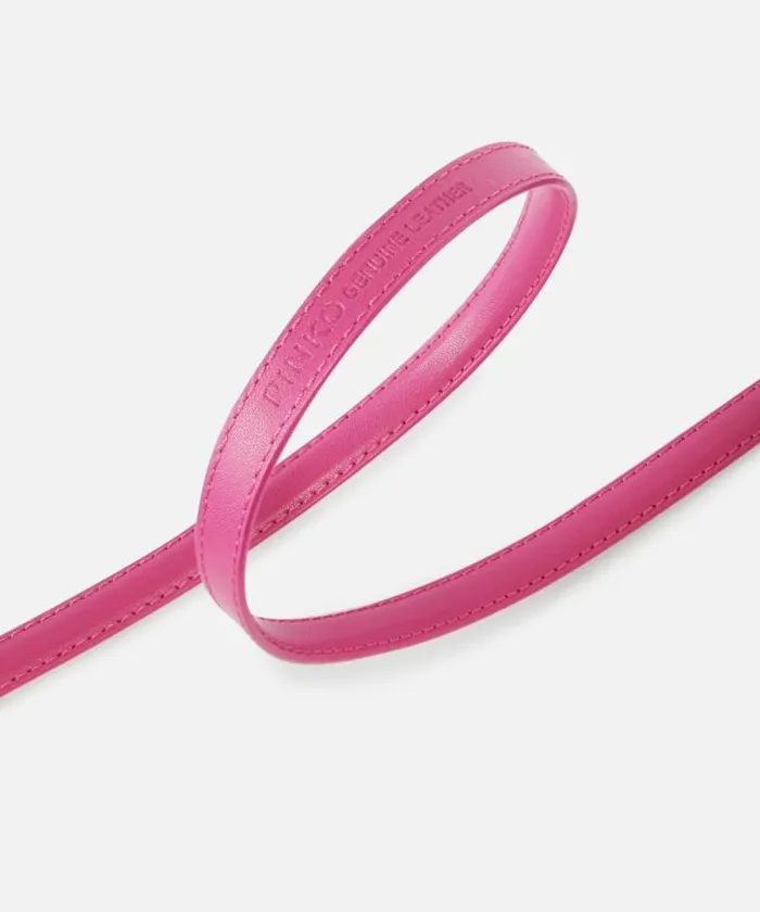 Women Belts Pinko Thin Belt With Love Birds Buckle 1cm Pinko Pinkantique Gold Women Belts Pinko Thin Belt With Love Birds Buckle 1cm Pinko Pinkantique Gold