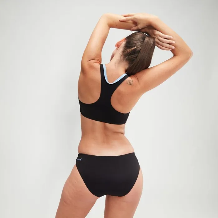 Women Bikinis and Tankinis Speedo Women039s Placement Bikini BlackBlue