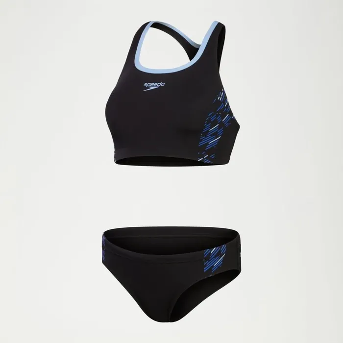 Women Bikinis and Tankinis Speedo Women039s Placement Bikini BlackBlue