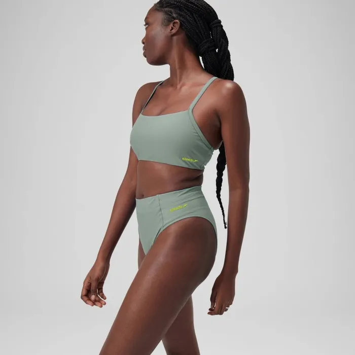Women Bikinis and Tankinis Speedo Women039s Solid High Waisted Bikini Bottom Green Women Bikinis and Tankinis Speedo Women039s Solid High Waisted Bikini Bottom Green