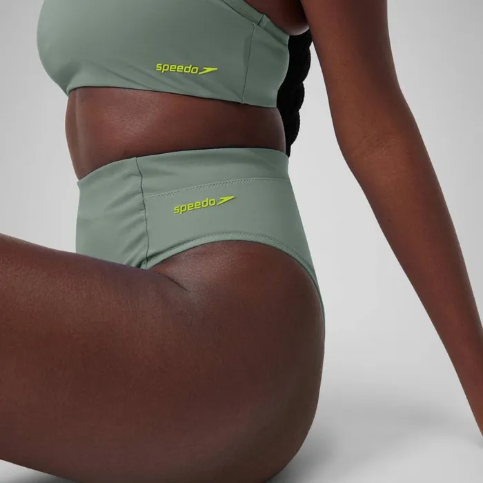 Women Bikinis and Tankinis Speedo Women039s Solid High Waisted Bikini Bottom Green Women Bikinis and Tankinis Speedo Women039s Solid High Waisted Bikini Bottom Green