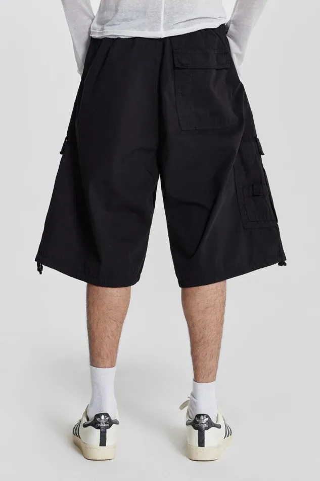 Women Black Oversized Cargo Shorts Jaded London Shorts and Jorts
