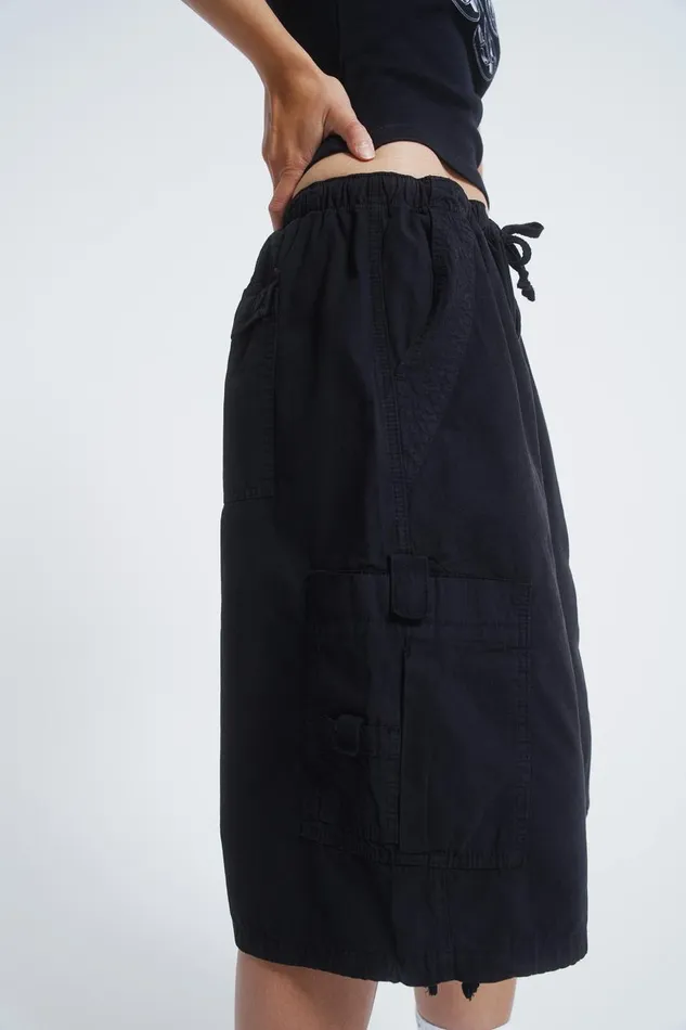 Women Black Oversized Cargo Shorts Jaded London Shorts and Jorts