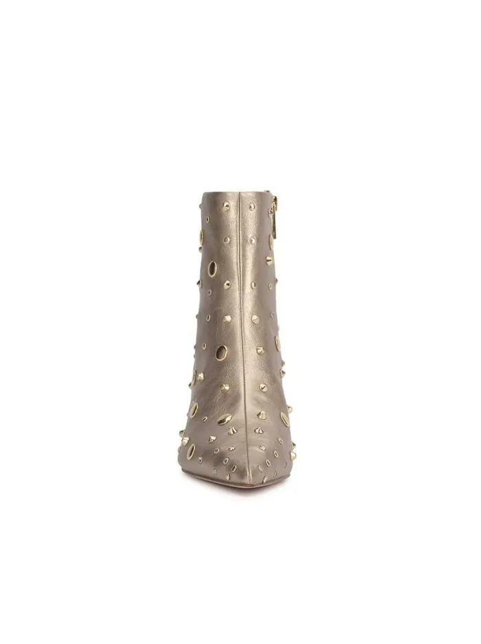 Women Boots and Booties Jessica Simpson Viviana Kitten Heel Bootie In Gold