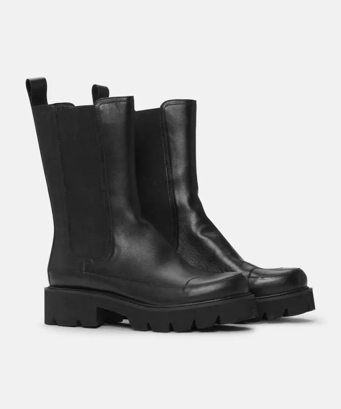 Women Boots Ilse Jacobsen Calf Length Boots 8211 Black