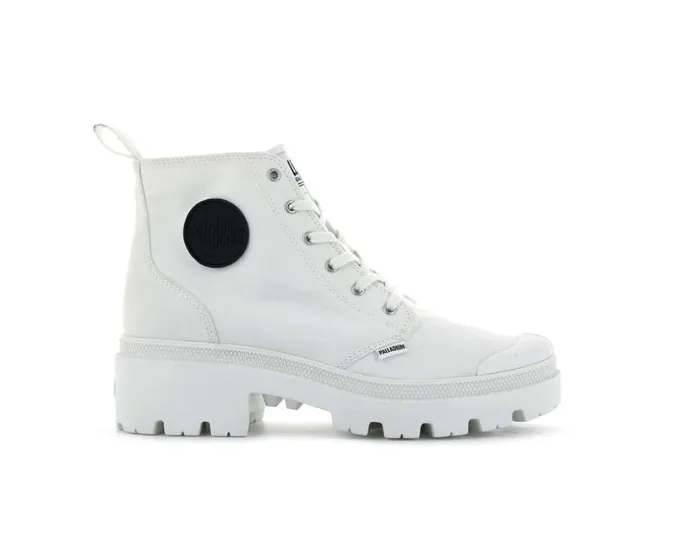 Women Boots PALLADIUM PALLABASE TWILL Star White