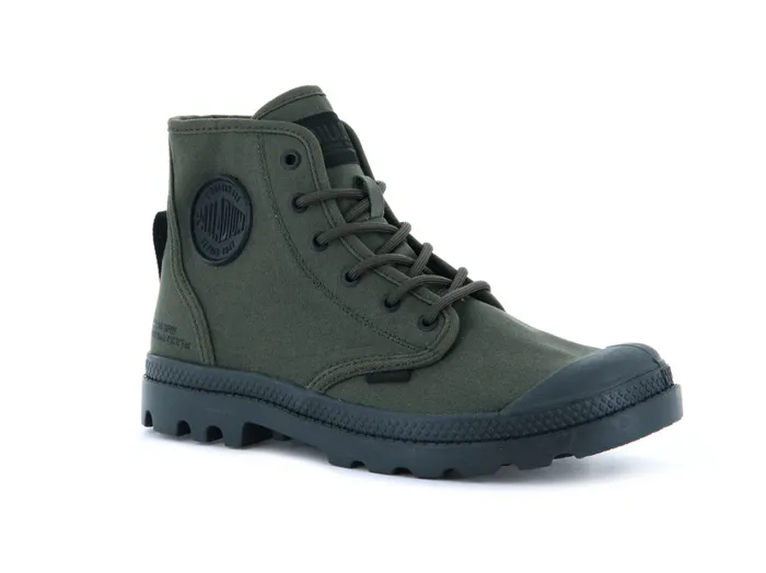 Women Boots PALLADIUM PAMPA HI HTG SUPPLY Olive Night Women Boots PALLADIUM PAMPA HI HTG SUPPLY Olive Night