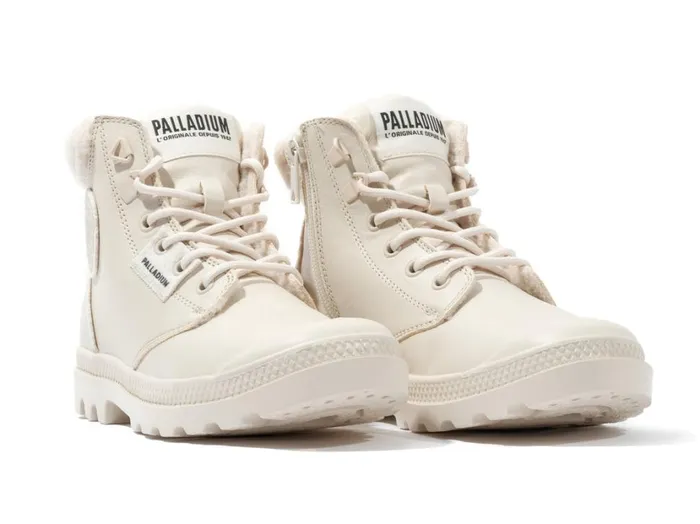 Women Boots PALLADIUM PAMPA HI SNOW WARM Almond Milk Women Boots PALLADIUM PAMPA HI SNOW WARM Almond Milk