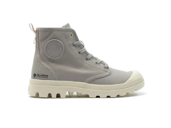 Women Boots PALLADIUM PAMPA HI ZIP ORGANIC Grey Berry