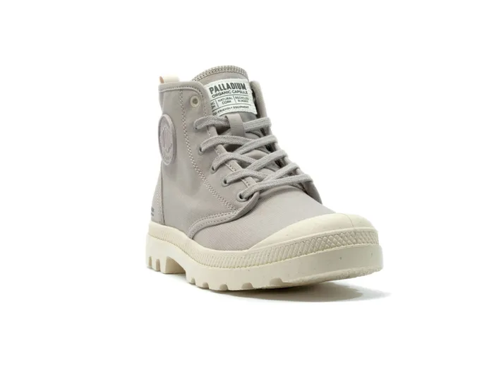 Women Boots PALLADIUM PAMPA HI ZIP ORGANIC Grey Berry Women Boots PALLADIUM PAMPA HI ZIP ORGANIC Grey Berry