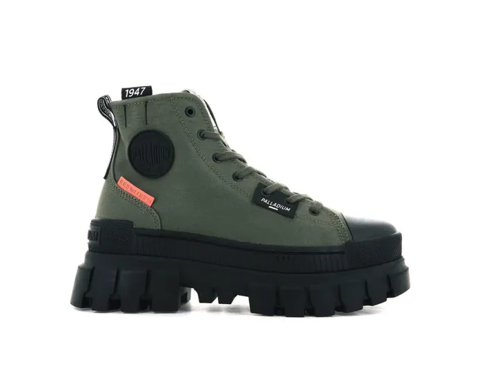 Women Boots PALLADIUM REVOLT HI TX Olive Night