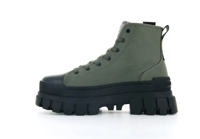 Women Boots PALLADIUM REVOLT HI TX Olive Night Women Boots PALLADIUM REVOLT HI TX Olive Night