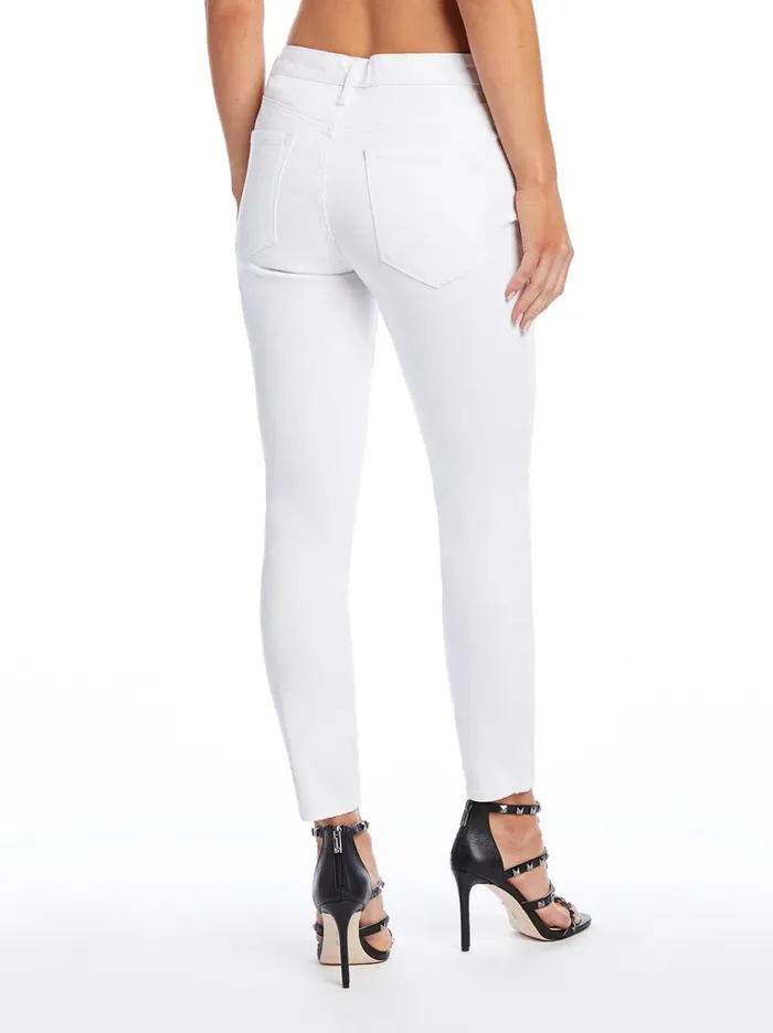 Women Bottoms Jessica Simpson Adored High Rise Ankle Skinny Jeans In White