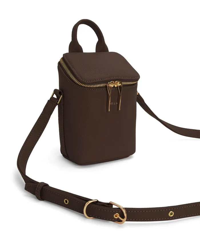 Women Brave Micro Vegan Crossbody Bag 8211 Purity Chocolate Matt and Nat Crossbody