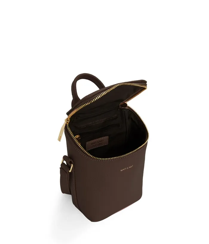 Women Brave Micro Vegan Crossbody Bag 8211 Purity Chocolate Matt and Nat Crossbody