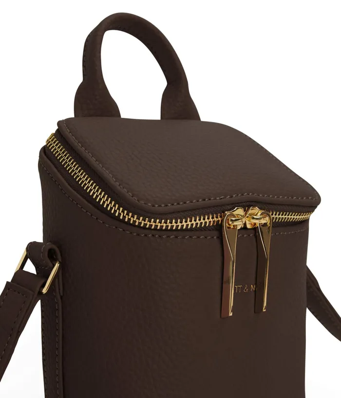 Women Brave Micro Vegan Crossbody Bag 8211 Purity Chocolate Matt and Nat Crossbody