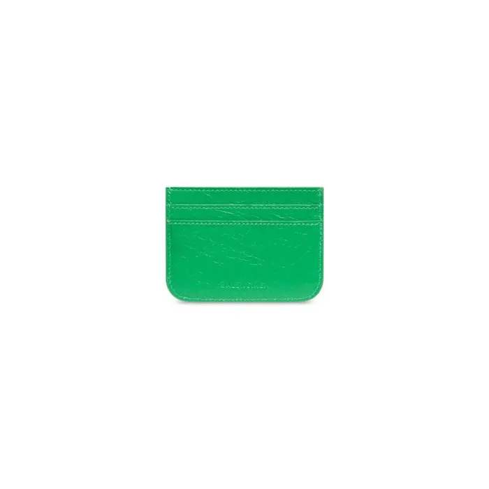 Women Card Holders Balenciaga Le Cagole Card Holder In Bright Green