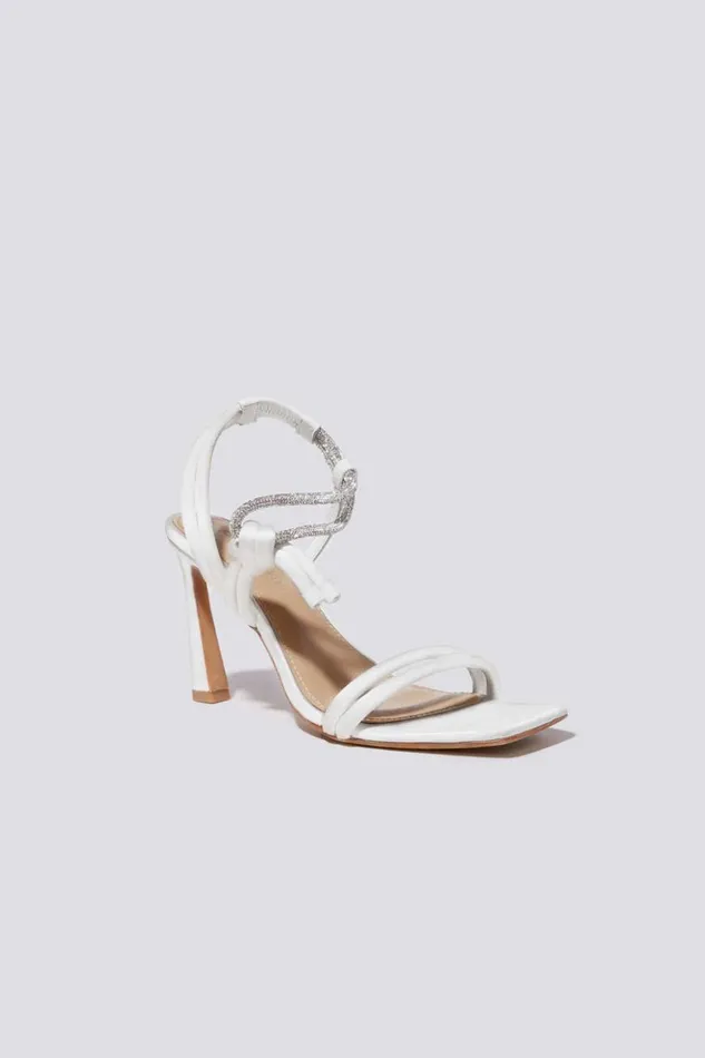 Women Cassie Strappy Crystal Sandal Ivory Jonathan Simkhai Footwear