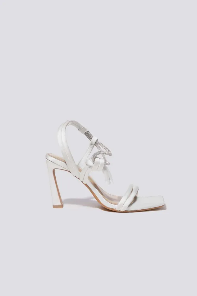 Women Cassie Strappy Crystal Sandal Ivory Jonathan Simkhai Footwear