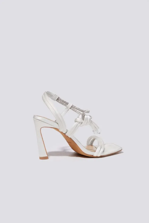 Women Cassie Strappy Crystal Sandal Ivory Jonathan Simkhai Footwear