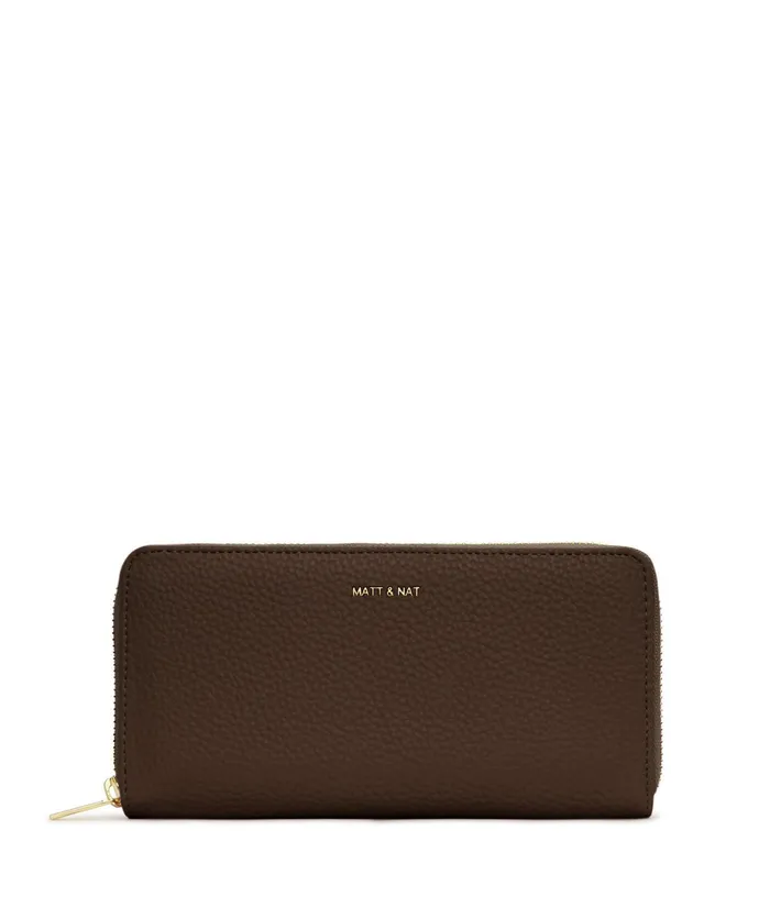 Women Central Vegan Wallet 8211 Purity Chocolate Matt and Nat Wallets