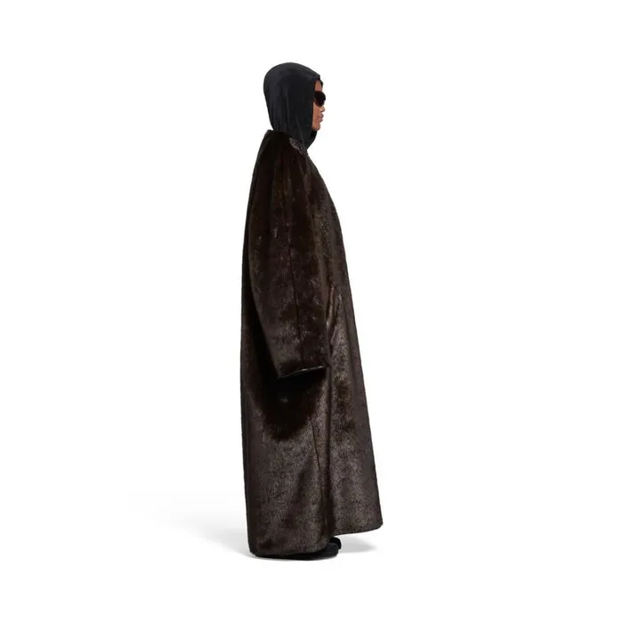 Women Coats and Jackets Balenciaga Lining Coat In Brown