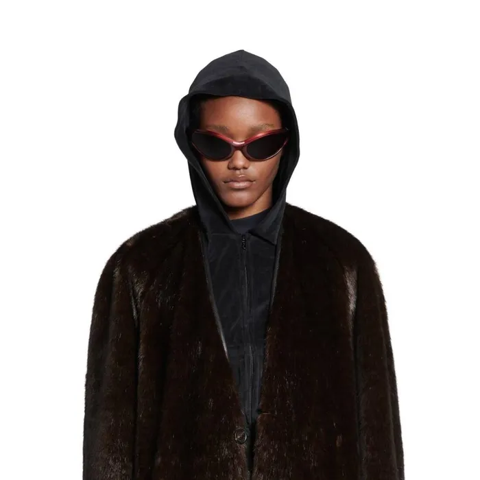 Women Coats and Jackets Balenciaga Lining Coat In Brown