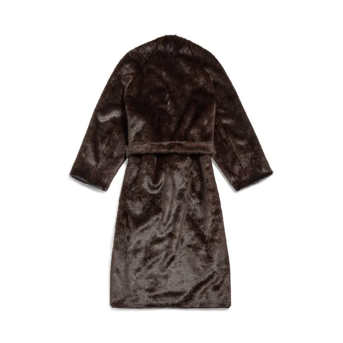 Women Coats and Jackets Balenciaga Lining Coat In Brown