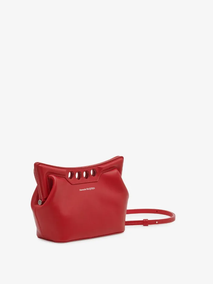 Women Crossbody Bags Alexander McQueen The Peak Bag Mini Welsh Red