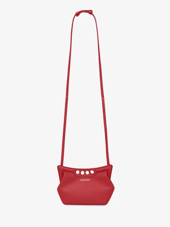Women Crossbody Bags Alexander McQueen The Peak Bag Mini Welsh Red