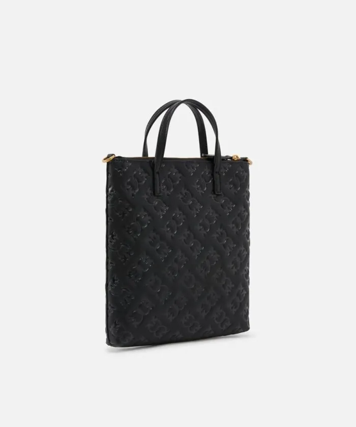 Women Crossbody Bags Pinko Mini Shopper Bag With Monogram Logo Blackantique Gold Women Crossbody Bags Pinko Mini Shopper Bag With Monogram Logo Blackantique Gold
