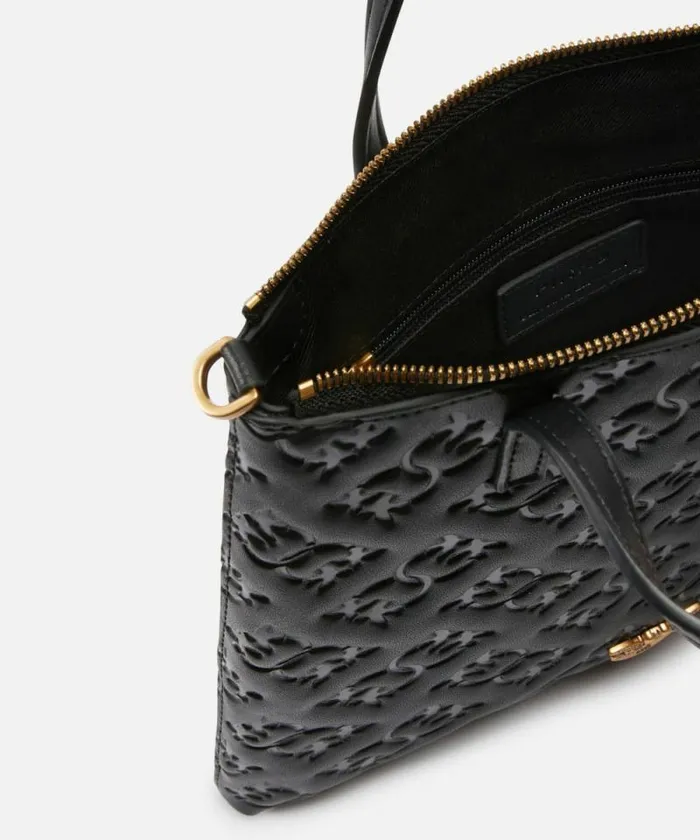 Women Crossbody Bags Pinko Mini Shopper Bag With Monogram Logo Blackantique Gold Women Crossbody Bags Pinko Mini Shopper Bag With Monogram Logo Blackantique Gold
