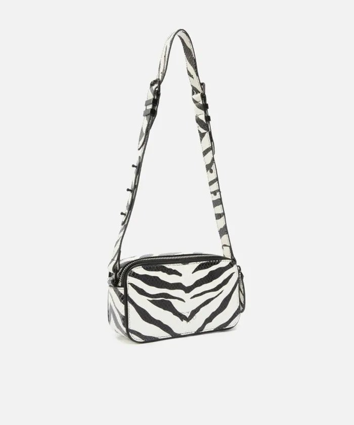 Women Crossbody Bags Pinko Zebrapatterned Crossbody Bag Whiteblackcolourblock Women Crossbody Bags Pinko Zebrapatterned Crossbody Bag Whiteblackcolourblock