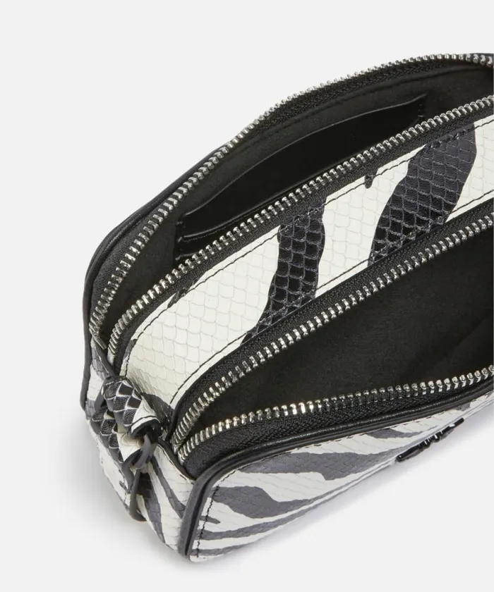 Women Crossbody Bags Pinko Zebrapatterned Crossbody Bag Whiteblackcolourblock Women Crossbody Bags Pinko Zebrapatterned Crossbody Bag Whiteblackcolourblock