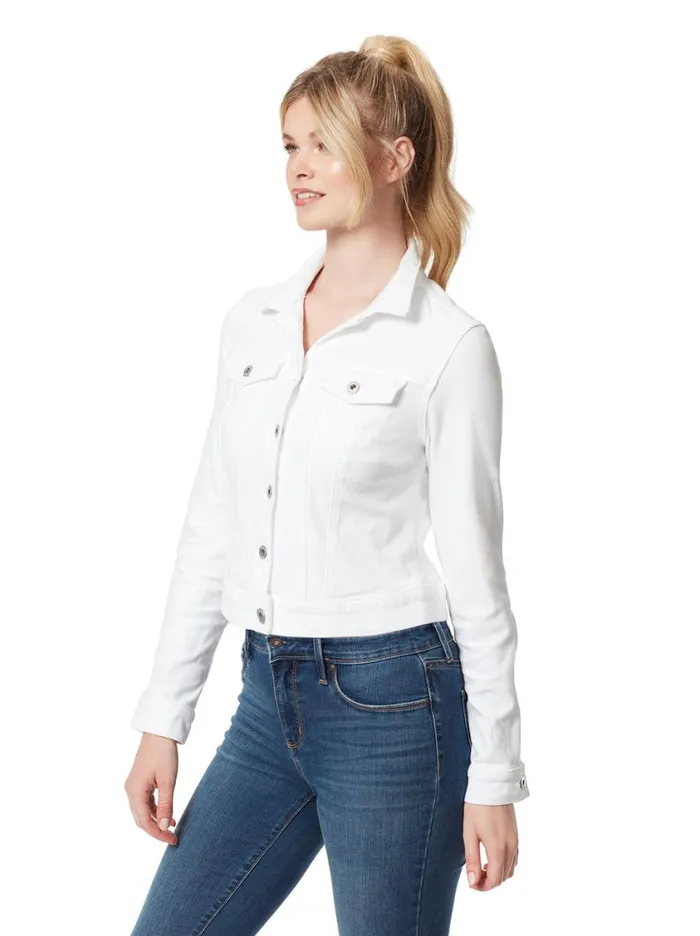 Women Denim Jessica Simpson Pixie Jacket In White