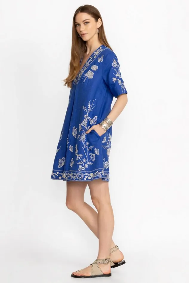 Women DOMINGO DOLMAN DRESS Admiral Blue Johnny Was Dresses Women DOMINGO DOLMAN DRESS Admiral Blue Johnny Was Dresses