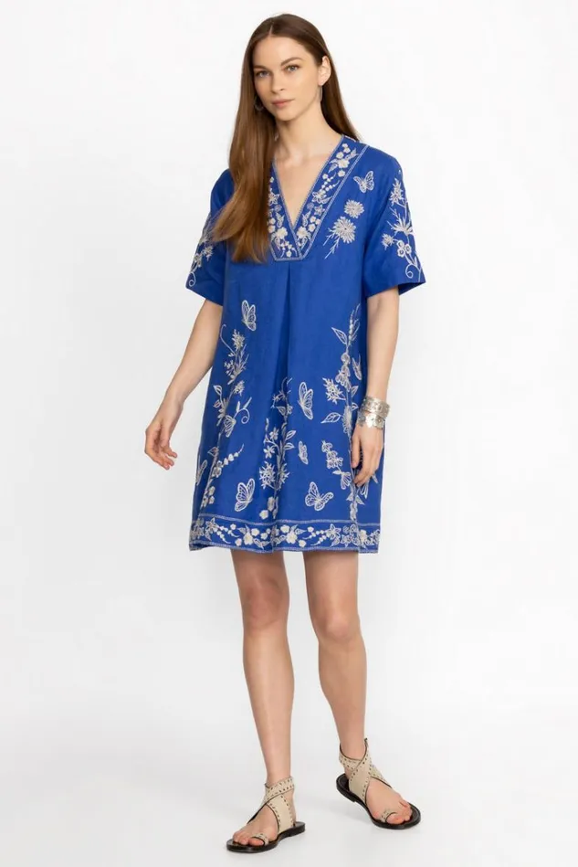Women DOMINGO DOLMAN DRESS Admiral Blue Johnny Was Dresses Women DOMINGO DOLMAN DRESS Admiral Blue Johnny Was Dresses