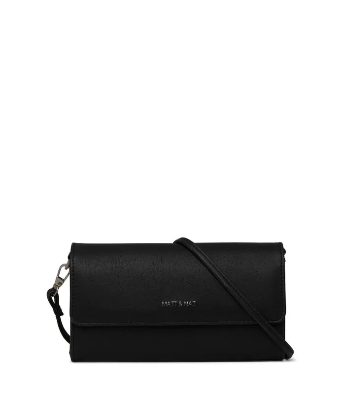 Women Drewmed Vegan Crossbody Bag 8211 Vintage Black Matt and Nat Cell Phone Holders Women Drewmed Vegan Crossbody Bag 8211 Vintage Black Matt and Nat Cell Phone Holders