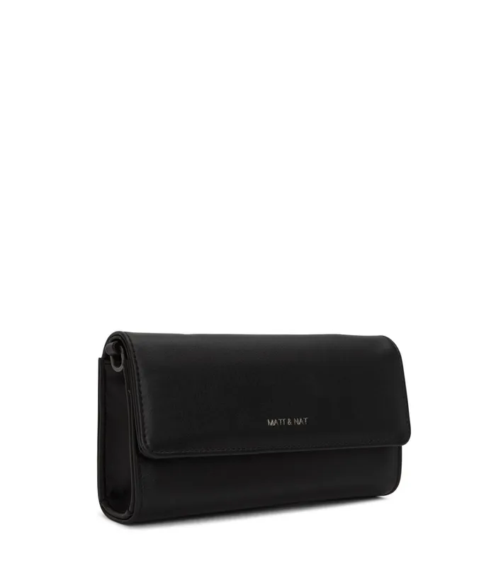 Women Drewmed Vegan Crossbody Bag 8211 Vintage Black Matt and Nat Cell Phone Holders