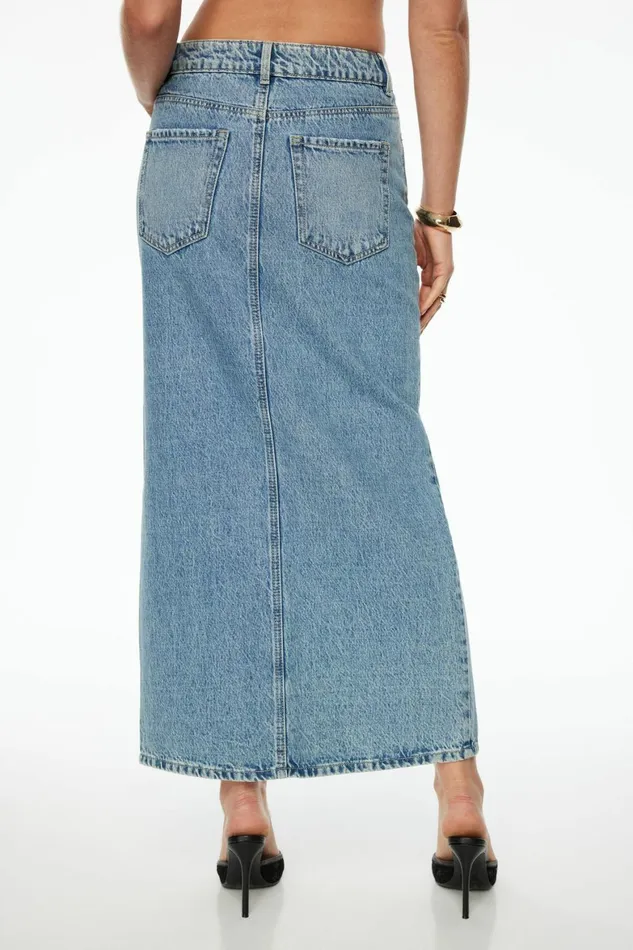 Women Dynamite Jeans and Denim Denim Maxi Skirt Blue