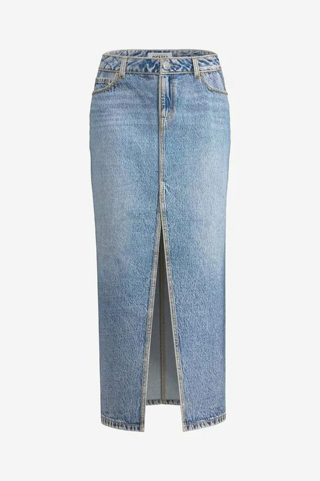Women Dynamite Jeans and Denim Denim Maxi Skirt Blue