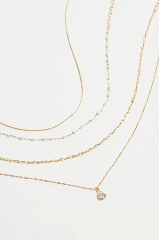 Women Dynamite Necklaces Rosary Chain Necklace WHITE