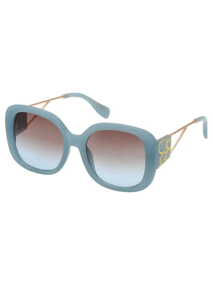 Women Earrings Jessica Simpson Oversized Oval Sunglasses In Blue