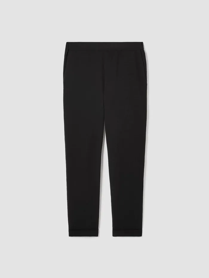 Women Eileen Fisher Pants Shorts and Jumpsuits Traceable Cotton Jersey Pant Black