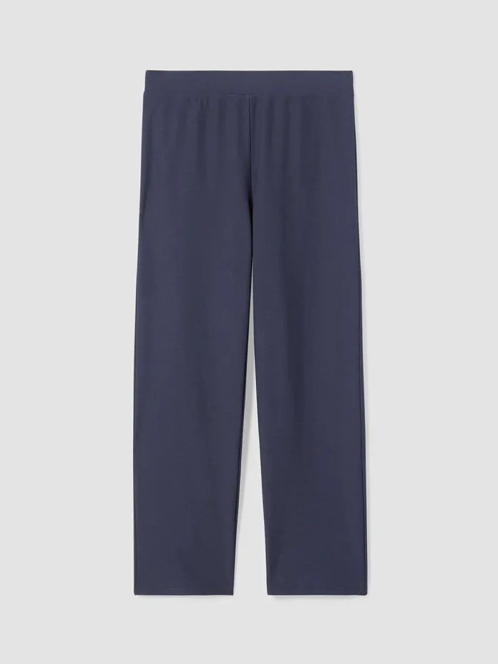 Women Eileen Fisher Pants Shorts and Jumpsuits Washable Stretch Crepe Straight Pant Ocean