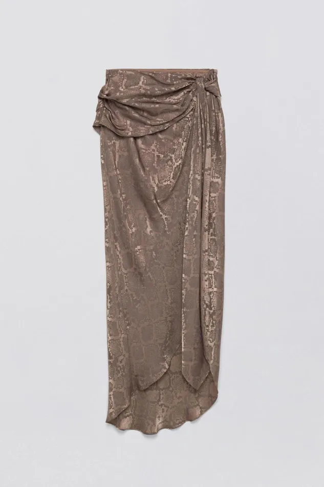 Women Elisabetta Skirt Affogato Python Jonathan Simkhai Pants and Bottoms