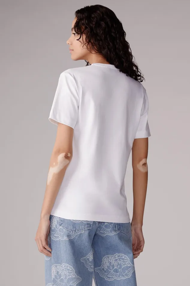 Women Fiorucci TShirts and Tops Angels TShirt White Women Fiorucci TShirts and Tops Angels TShirt White