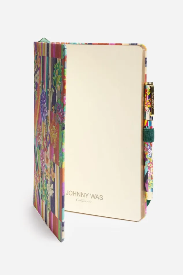 Women FLORAL STRIPE JOURNAL PEN SET Floral Stripe Johnny Was Home Accessories Women FLORAL STRIPE JOURNAL PEN SET Floral Stripe Johnny Was Home Accessories