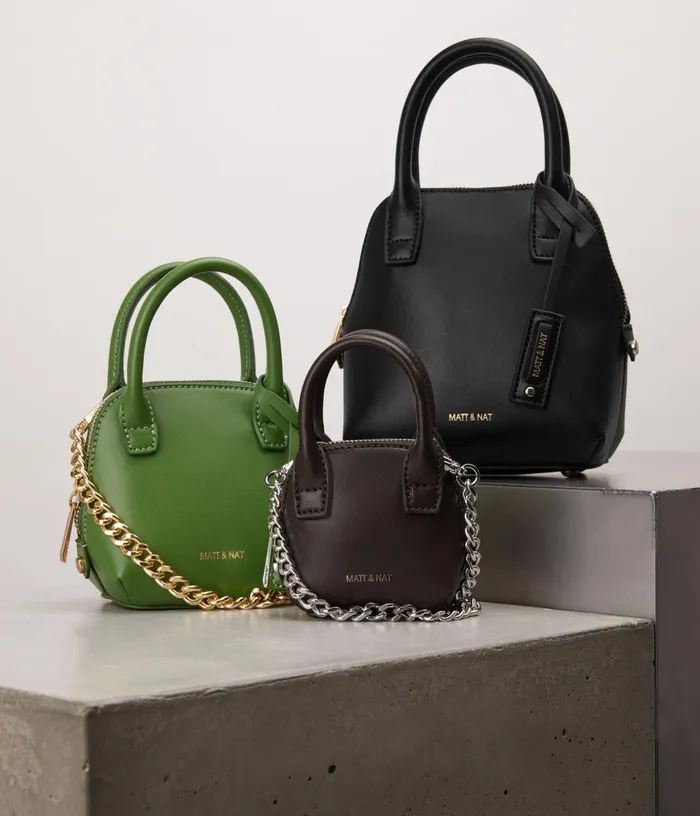 Women Gessi Mini Vegan Satchel 8211 Appleskin Cord Matt and Nat Satchels